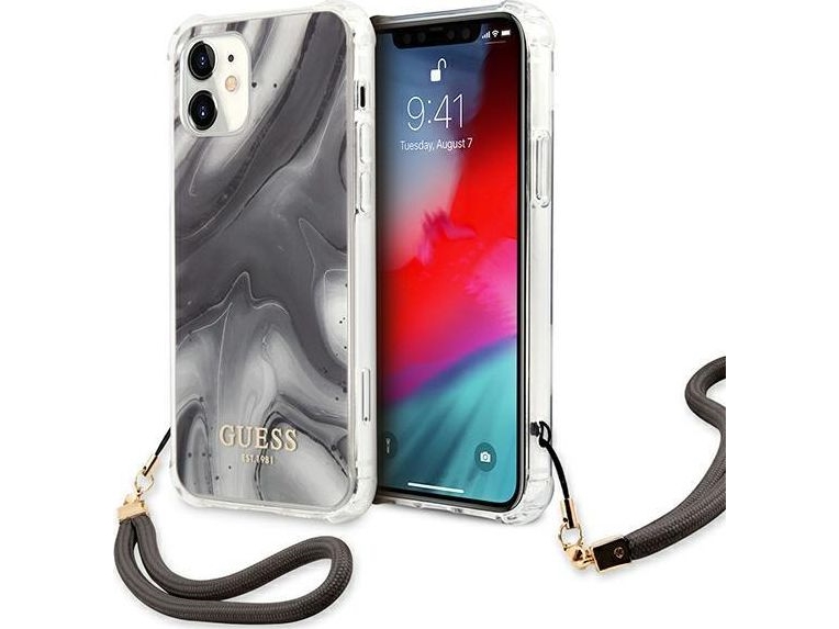 Guess Guhcp12sksmagr Iphone 12 Mini 5,4" Grau/Grau Hardcase Marble Collection