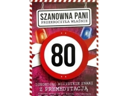 Yeku Karte Geburtstag 80 Damen Jcx - 020