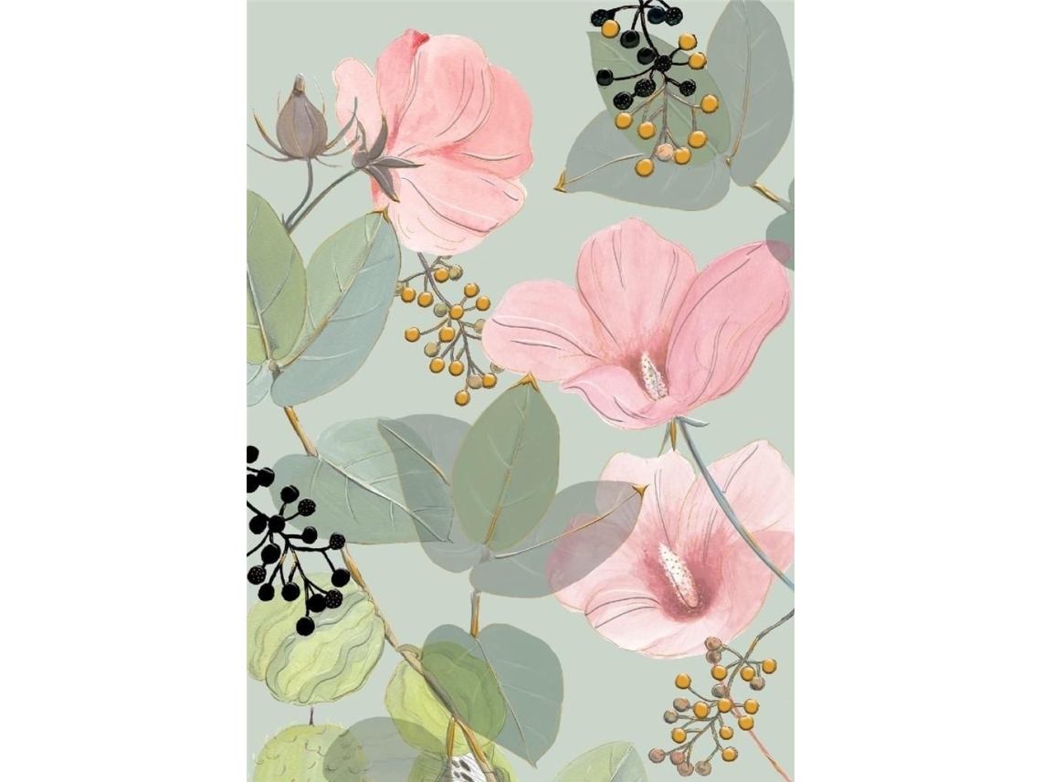 B6 Carnet + Umschlag Pink Flowers