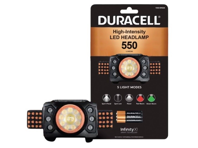 Duracell 550 Headlamp With Five Light Modes