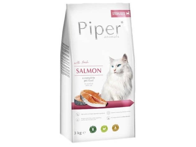 Dolina Noteci Piper Animals With Salmon - Tørfoder Til Kattekillinger - 3 Kg