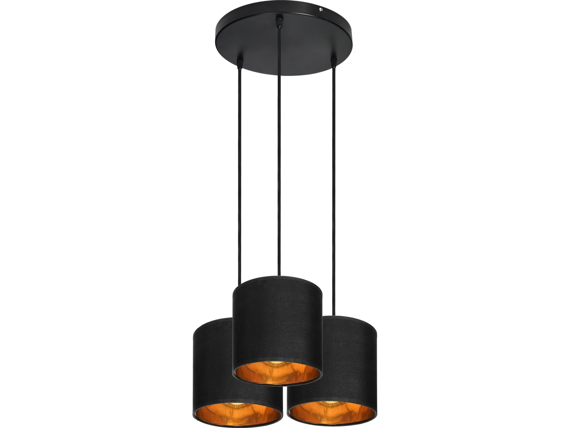 Orno Neva Pendellampa Max. Effekt 3x60w E27 Svart Rund Bas