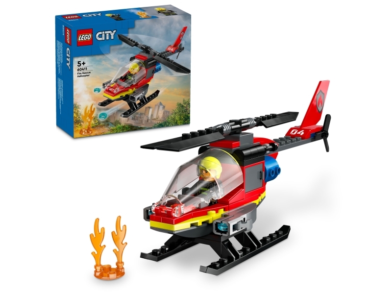 LEGO City 60411 Brandräddningshelikopter | LEGO® - LEGO® Themes A-C - LEGO City | GameStuff