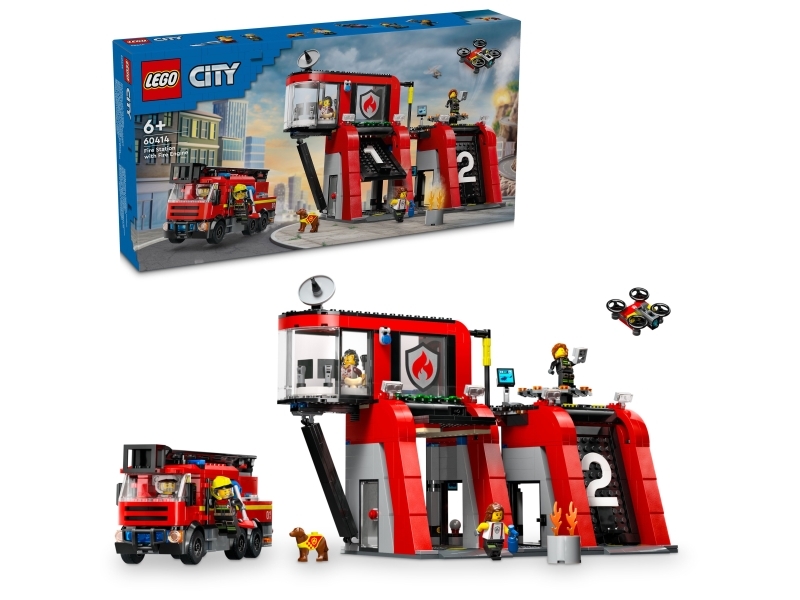 LEGO City 60414 Brandstation med brandbil | LEGO® - LEGO® Themes A-C - LEGO City | GameStuff