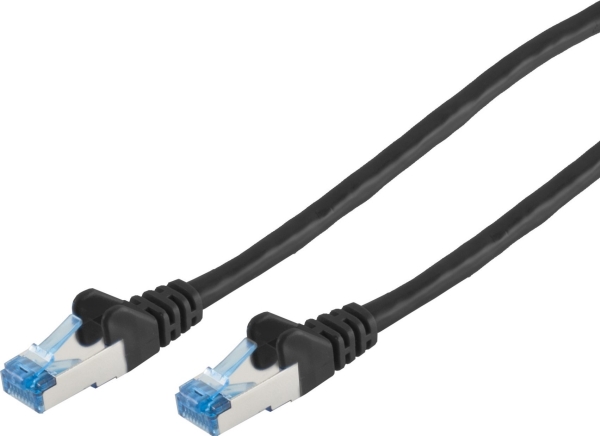 Patchkabel Cat6a Rj45 S/Ftp Pimf 0,25M Schwarz