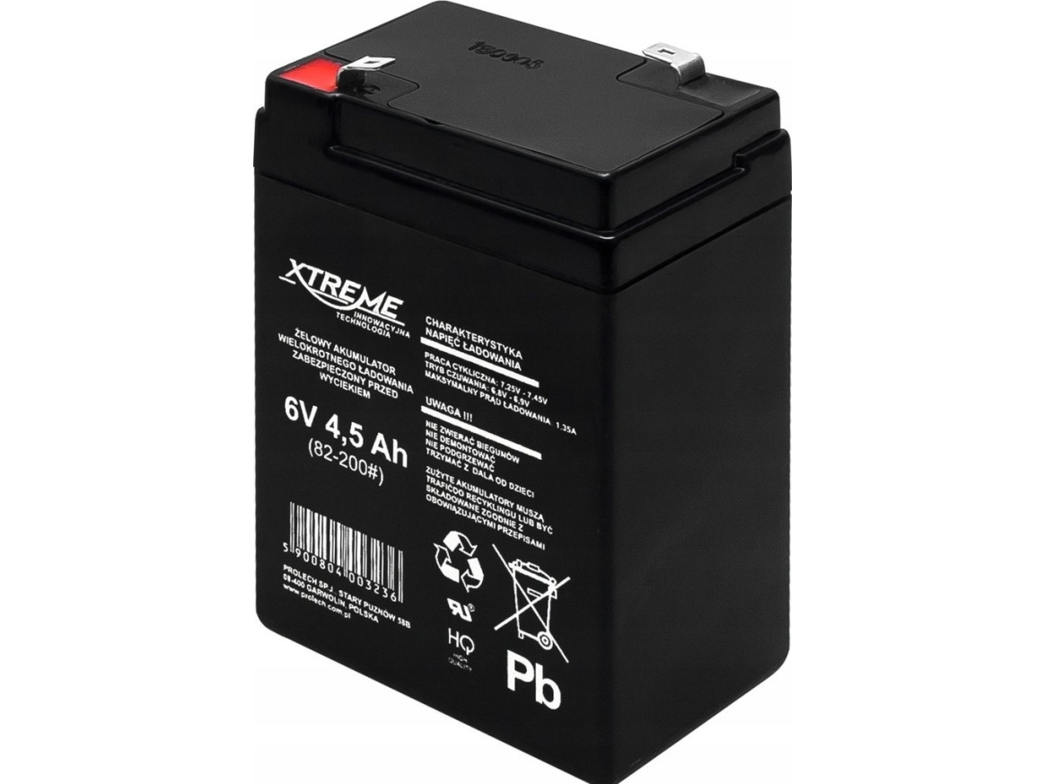!LOW Gel-batteri 6V 4.5Ah XTREME
