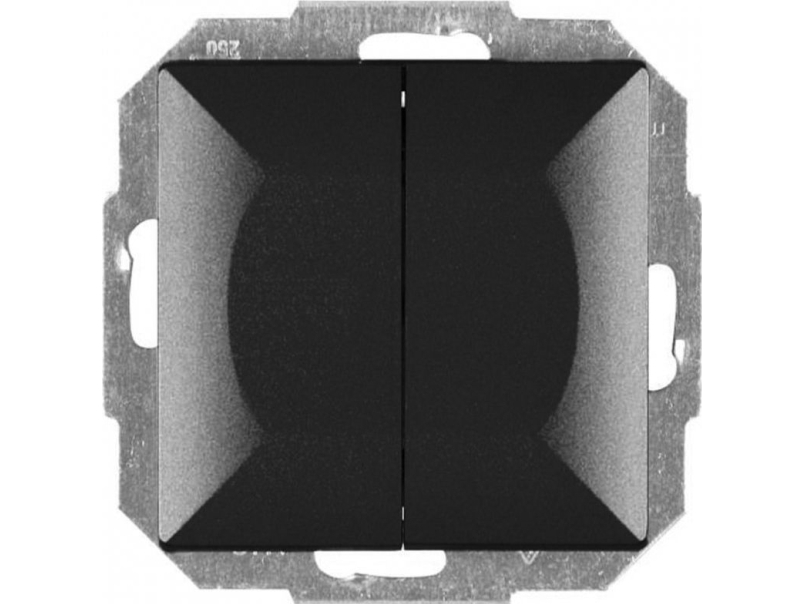 Abex Kerzenhalter-Verbindungsstück „Perla“, Schwarz (Wp-2P)