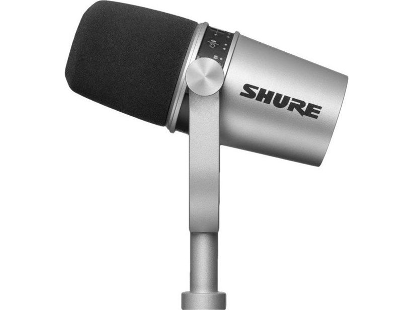 Shure MV7 Silver Studio Mikrofon | Cykling - Kläder - Cykelhjälmar | GameStuff