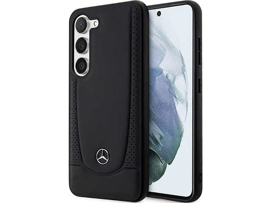 Mercedes Læder Urban Cover Til Samsung Galaxy S23 - Sort