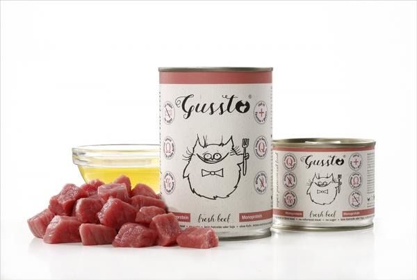 Gussto Vådfoder Til Kat Med Oksekød Fresh Beef 200 G