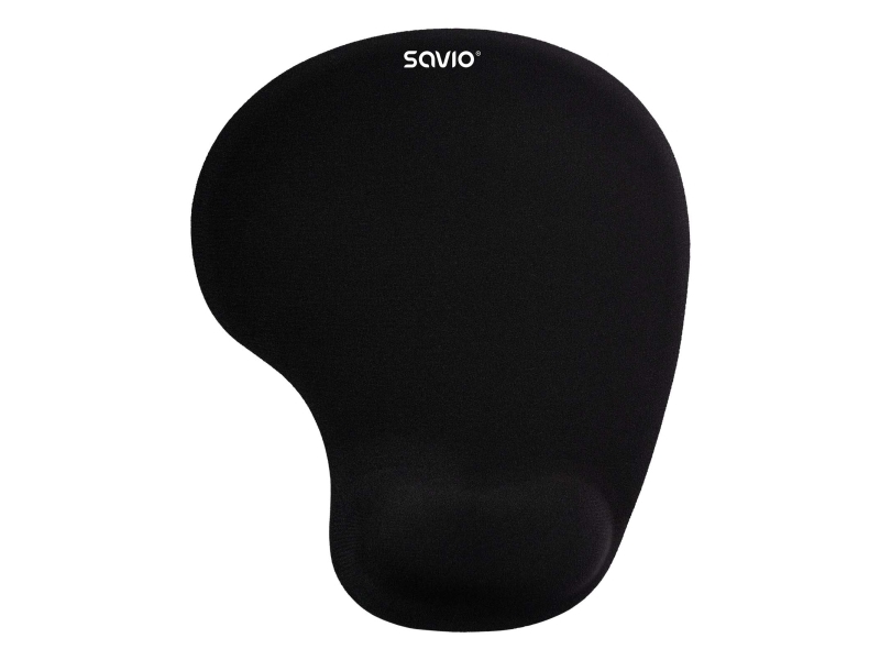 Savio Mp-01B Mouse Pad Black, Schwarz, Monochromatisch, Handgelenkauflage