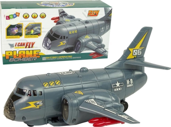 Leantoys Flytransport Bombefly Lys & Lyd