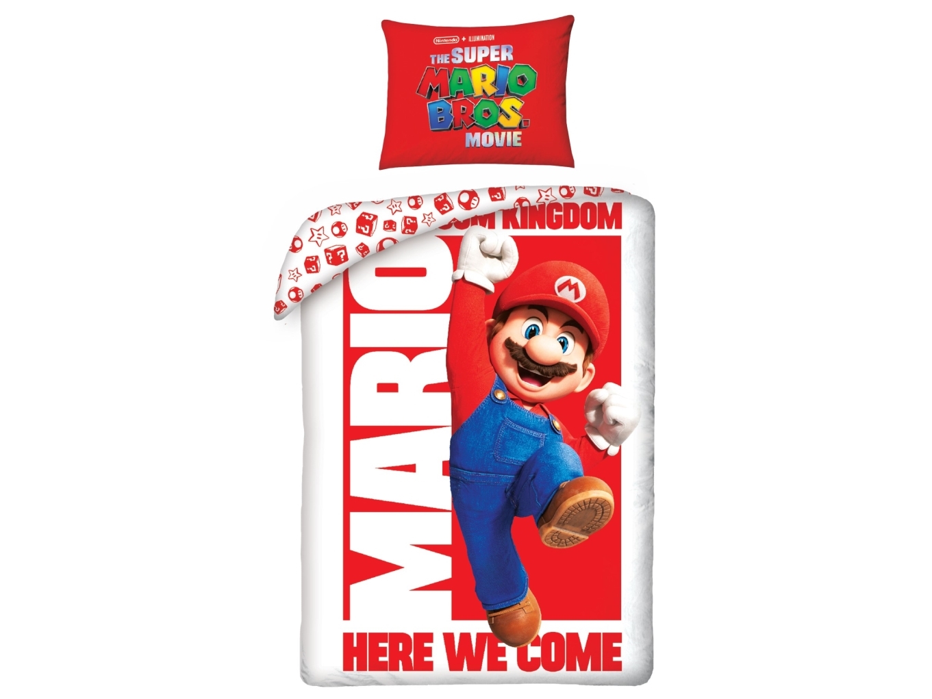 Billede af Super Mario Bros Movie Sengetøj 140 X 200 Cm - 100 Procent Bomuld