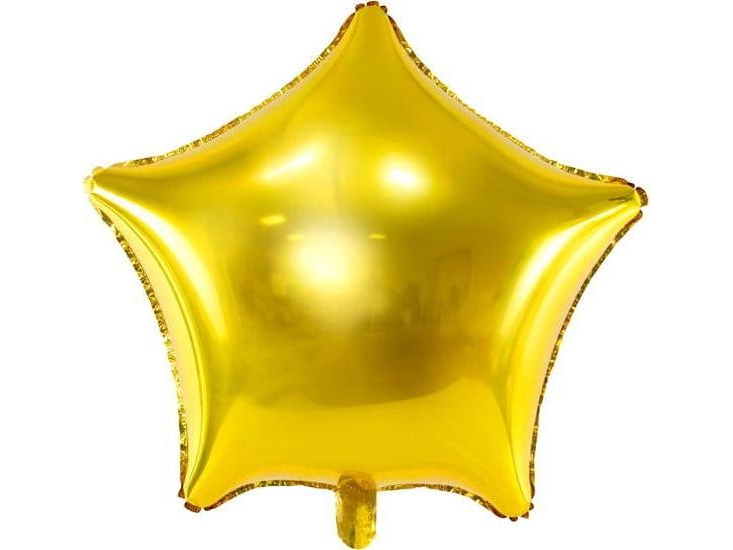 Partydeco Folienballon Star, 70Cm, Gold Einheitsgröße