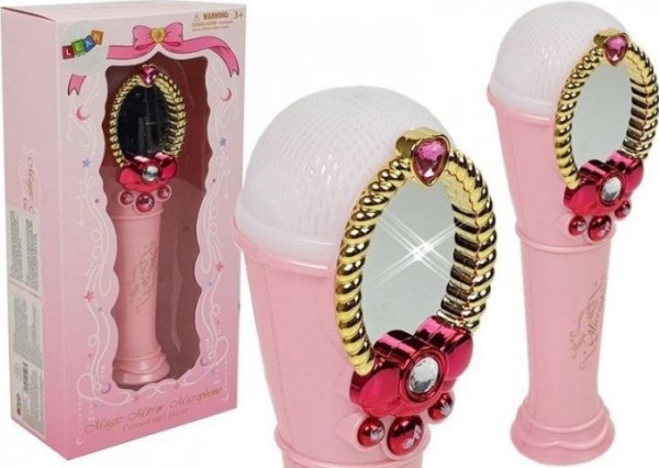 Lean Sport magisk spejl med mikrofon USB (pink) 9017241_morele