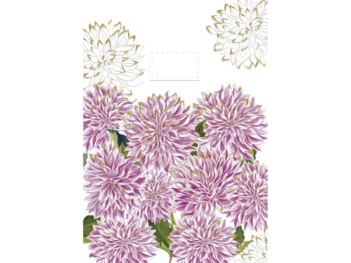 Turnowsky B6 Carnet + Umschlag Geburtstag Lila Blumen