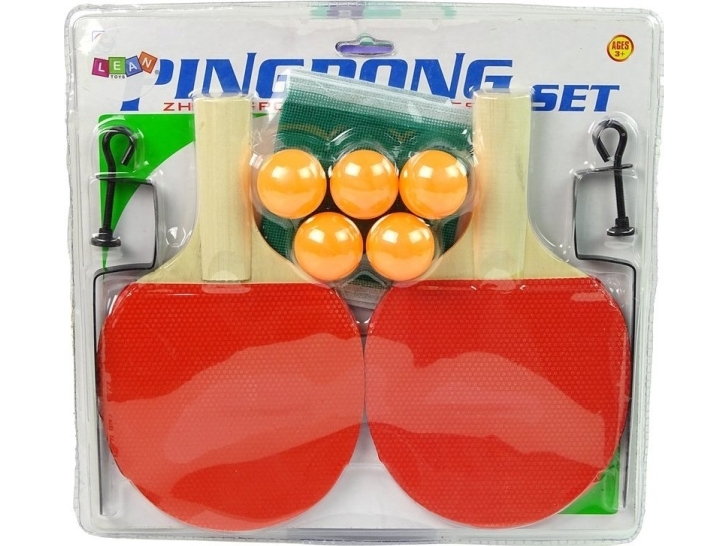 Leantoys Ping Pong Tischtennis Paletten Gitter 5 Bälle