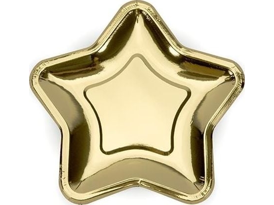Pappteller Metallic Gold