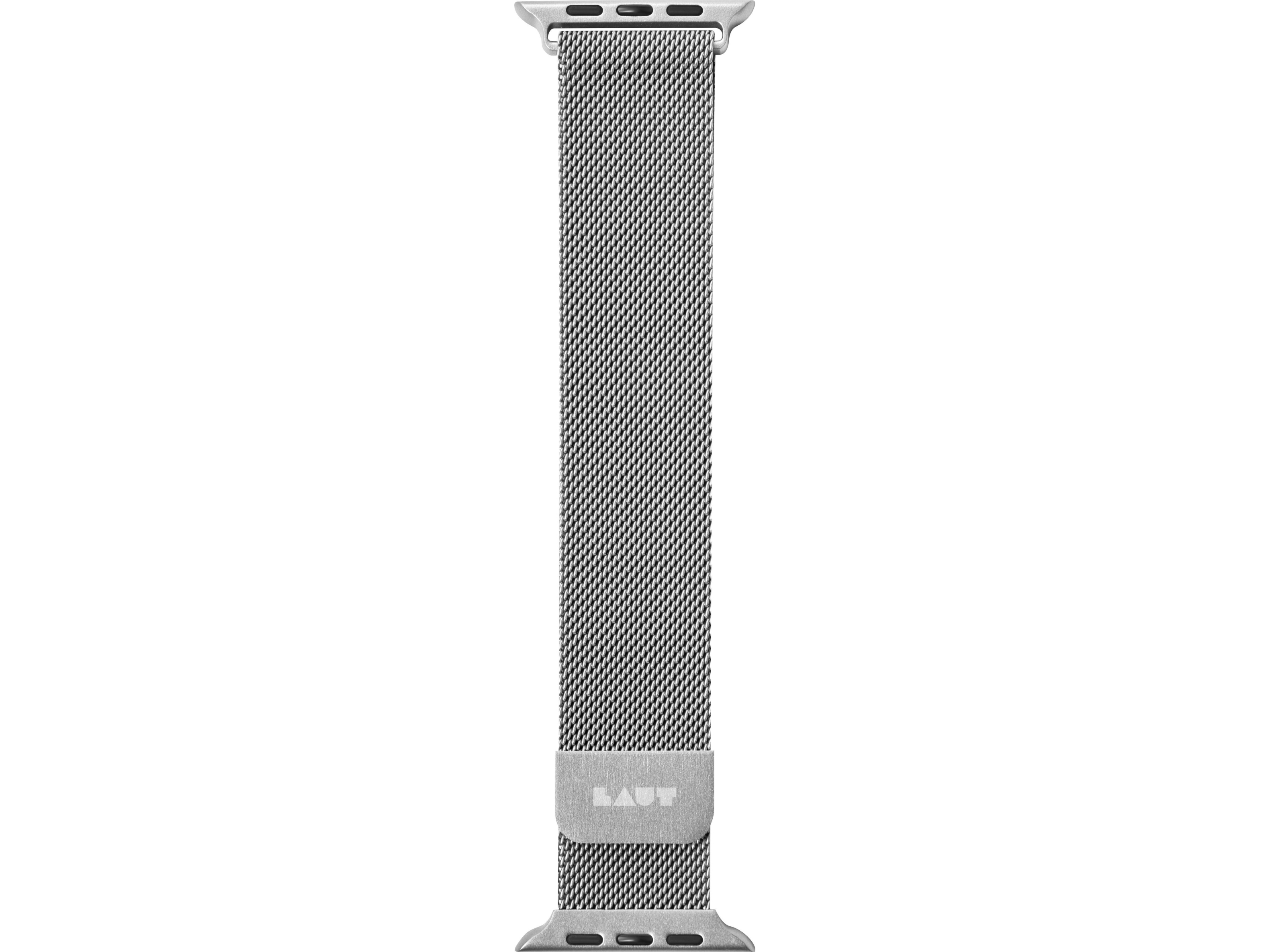 Laut Steel Loop, Band, Smartwatch, Sølv, Apple, Apple Watch 42/44/45 Mm, Rustfrit Stål