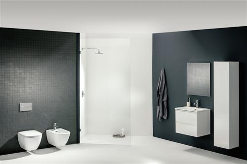 Kaksinkertainen uppoasennettava ohjauspaneeli matta kromi