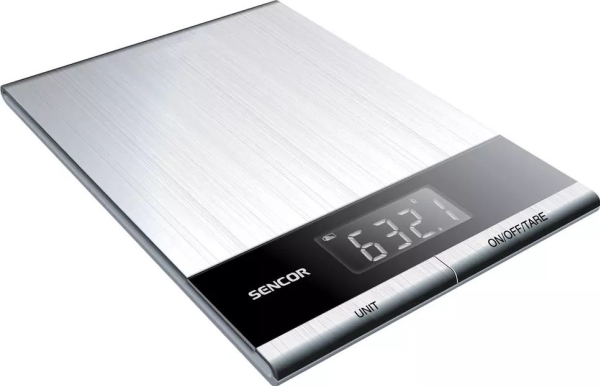 Sencor Sks 5305, Elektronisk Køkkenvægt, 5 Kg, 1 G, Rustfrit Stål, 4-Sensor, Lcd