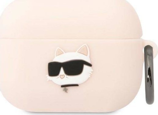 Karl Lagerfeld Cover-Etui Klaprunchp Apple Airpods Pro Lyserød/Pink Silicone Choupette Head 3D