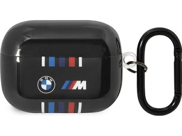 Bmw Bmap22swtk Airpods Pro Cover Sort Med Flere Farvede Linjer