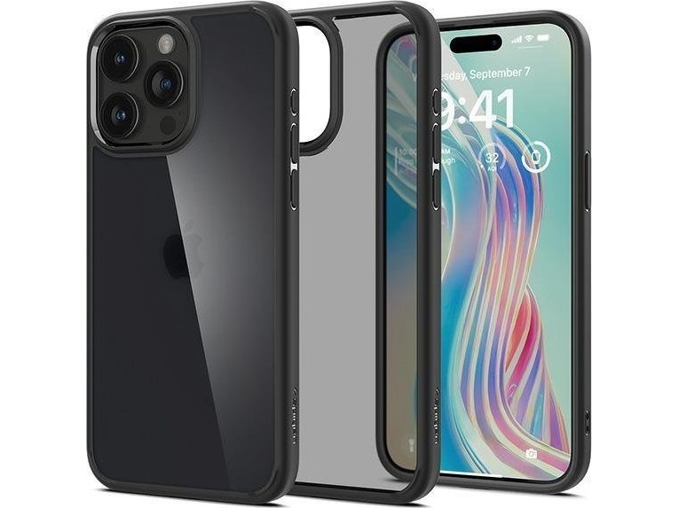 Spigen Acs06709, Cover, Apple, Iphone 15 Pro, 15,5 Cm (6.1"), Schwarz