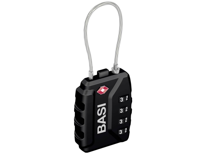 Basi 6100-0625 Kofferschloss 37 Mm Tsa Schwarz Zahlenschloss