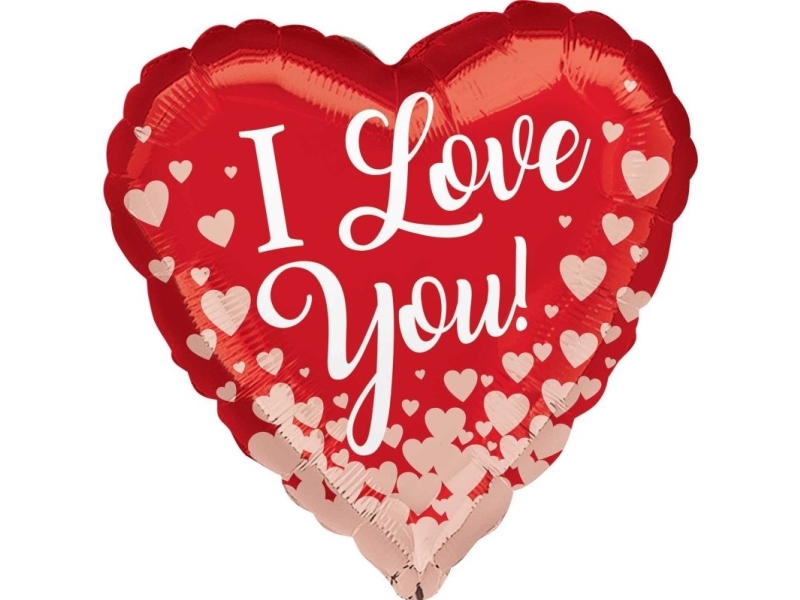 Balon Foliowy Rose Gold Hearts