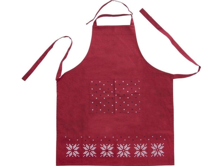 Billede af Orion Holiday Køkkenforklæde Rødt Beskyttende Bomuldsforklæde