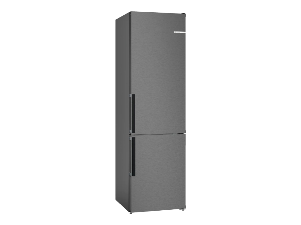 Bosch Serie | 4 KGN39VXCT - Køleskab/fryser - bund-fryser - bredde: 60 cm - dybde: 66.5 cm - højde: 203 cm - 363 liter - Klasse C - sort rustfrit stål