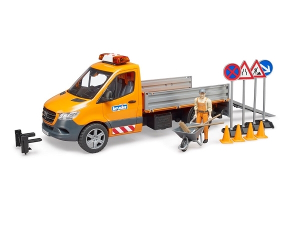 Bruder Mercedes-Benz Sprinter Municipal Vehicle With Driver, Accessories And L&S Toy