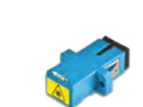 Lightwin Fiber Optic Coupler Simplex Scs-Sc - Singlemode - Med Integreret Støvhætte - Plastik Fiber Optic Connector Scs/Sc 1 Stk. Blå (Lkup Scs-Sc Sm
