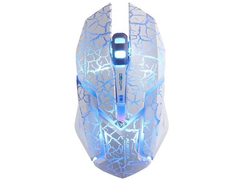 E-Blue Auroza, Optisk, Usb Type-A, 4000 Dpi, 4500 Fps, Hvid