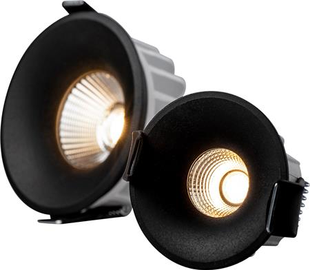 Frontring Optic Deep XS Sort. Skift nemt farve på Optic Deep XS med en sort frontring PROFESSIONEL | Belysning - Inomhusbelysning - Infälld spotlight | GameStuff