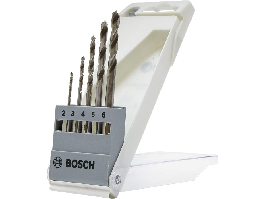 Bosch TRÆBORSÆT 1/4 6-KANT Ø2-3-4-5-6MM 5 STK