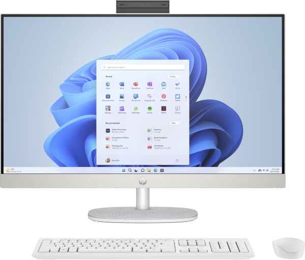 Hp 27-Cr0002no, 68,6 Cm (27"), Fuld Hd, Amd Ryzen 3, 8 Gb, 512 Gb, Windows 11 Home