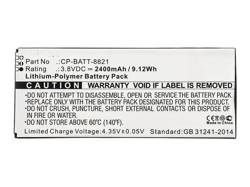 Coreparts Mbxcp-Ba128, Lithium-Ion (Li-Ion), 3,8 V, 9,12 Wh, 41 Mm, 4 Mm, 101 Mm