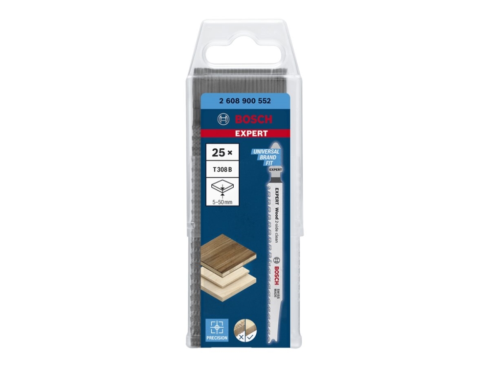 Bosch Expert T308B Stiksavklinge - 2-sidet - 25 stk.