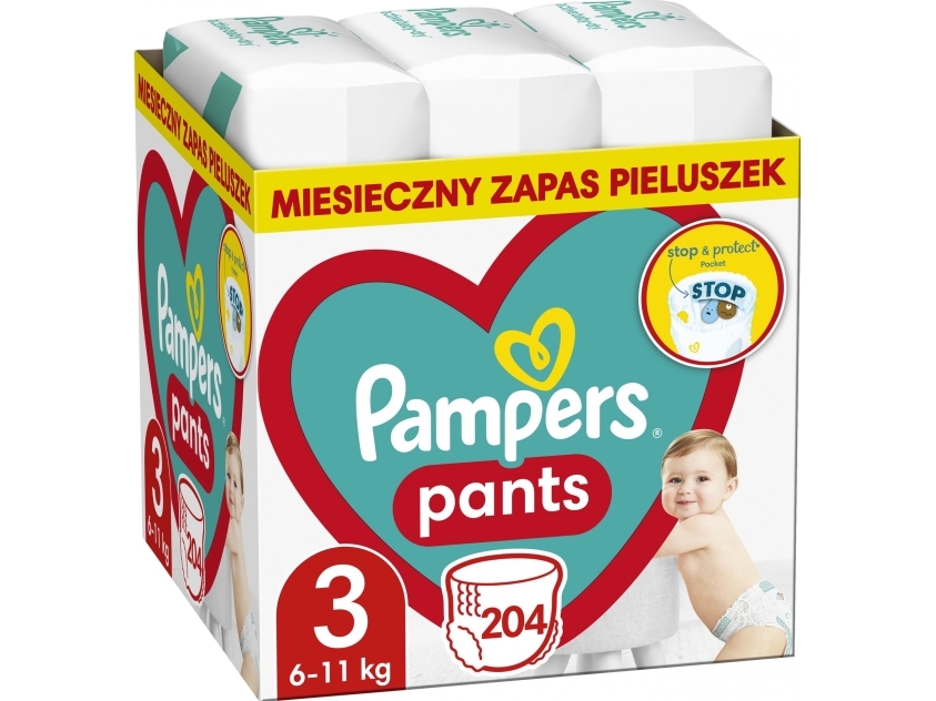 Pampers Pants blebukser str. 3 204 stk 6-11 kg