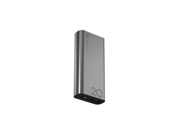 Navitel Pwr20 Al Silver, 20000 Mah, Power Delivery, Quick Charge 3.0, 22,5 W, Sølv