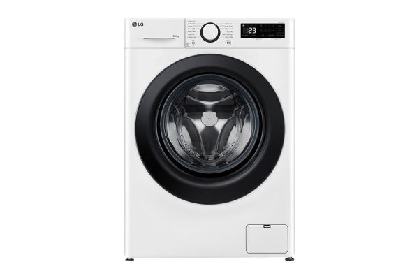 Lg F4dr509sbw, Frontlader, Freistehend, Schwarz, Weiß, Links, Schwarz, Tasten, Drehregler