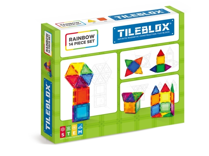 Tileblox Regenbogen 14-Teiliges Set