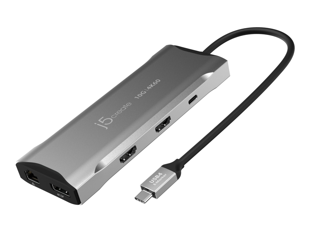 J5create Jcd397-N - Minidock - Usb-C / Usb4 / Thunderbolt 3 / Thunderbolt 4 - 2 X Hdmi, Dp - 1Gbe