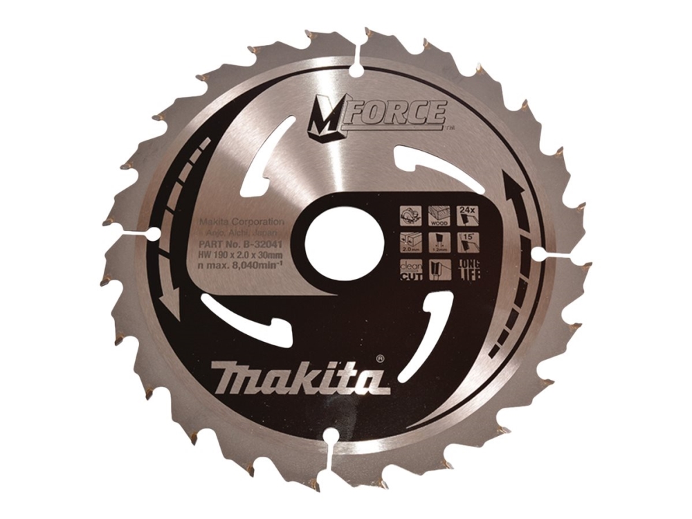 Makita M-Force - Kreissägeblatt - Für Holz - 190 Mm - 24 Zähne (B-32041)
