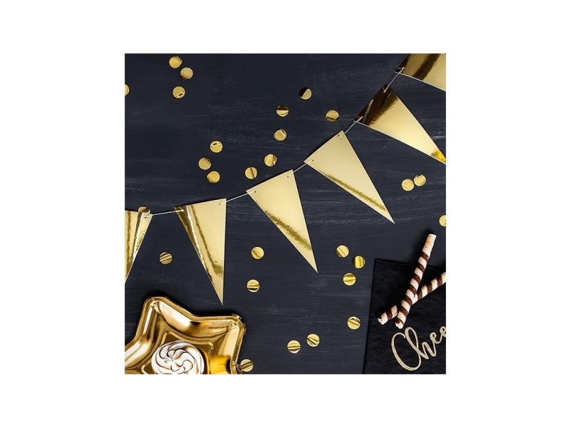 Wimpelgirlande In Gold