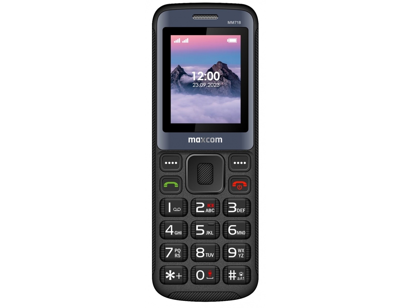 Mobilusis telefonas Maxcom MM718 LTE juodos spalvos