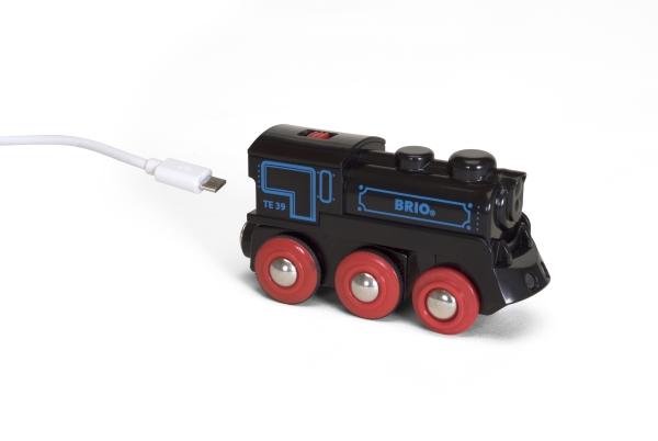 Brio Black Battery Locomotive With Mini-Usb - 59900