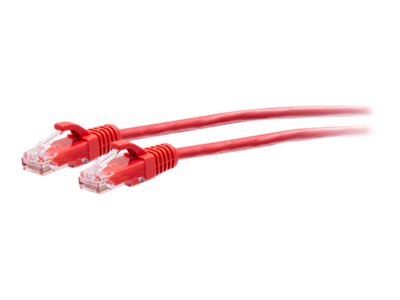 C2g 1Ft (0.3M) Cat6a Snagless Unshielded (Utp) Slim Ethernet Network Patch Cable - Red - Patchkabel - Rj-45 (Han) Til Rj-45 (Han) - 30 Cm - 4.8 Mm -